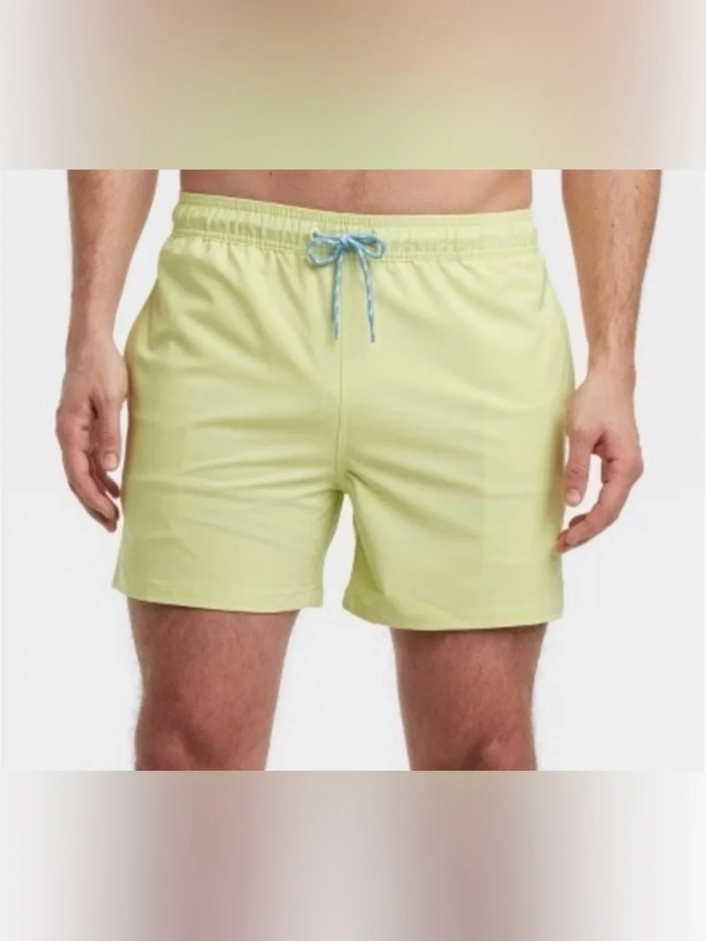 Goodfellow & Co 5” Neon Green Swim Trunks With Liner NWT